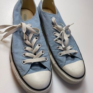 Converse Lace Up Baby Blue Sneakers W8 / M6
